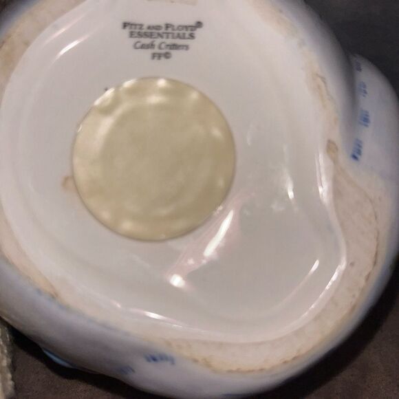 Vintage Fitz & Floyd “Feed The Kitty” Ceramic Fat Cat Coin Bank - Picture 4 of 6